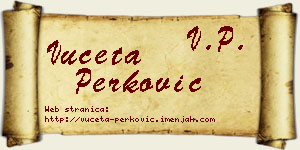 Vuceta Perković vizit kartica